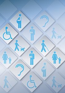 Icons of accessibility for Ocean County website designer